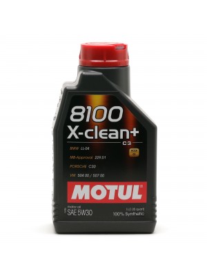Motul 8100 X-clean + 5W-30 Motoröl 1l